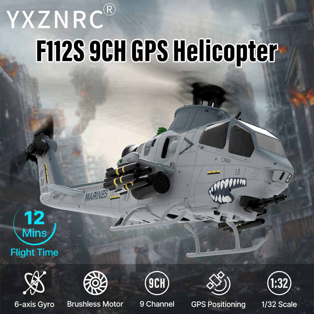 Rc Helicopter Gyro - Радиоуправляемый вертолет YUXIANG F112S 9CH, масштаб