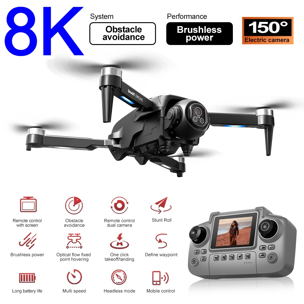 Бесщеточный дрон 8K с HD-камер – обзор и цена Rc Helicopter Large